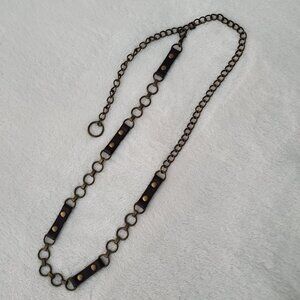Vintage  Chain and Leather Belt